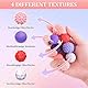Muyohix 8 Stück Fidget Toys Magnetische, Anti-Stress Spielzeug mit Silikonhülle, Magnetische Sensorik Spielzeug, Magnetkugeln Stressball, Anti Stress Ball für Erwachsene und Kinder (Rosa-Lila)