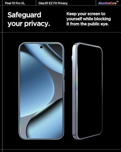 Image of Spigen EZ Fit Privacy Tempered Glass Screen Protector Guard for Pixel 10 Pro XL /Pixel 9 Pro XL [2 Pack]