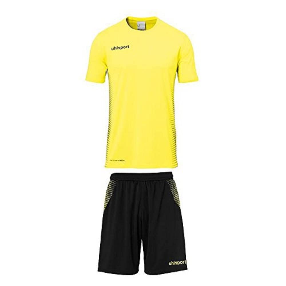 Uhlsport UHLSH Men Set Score Kit Men's Jersey & Shorts - Fluo Yellow/Black, XL