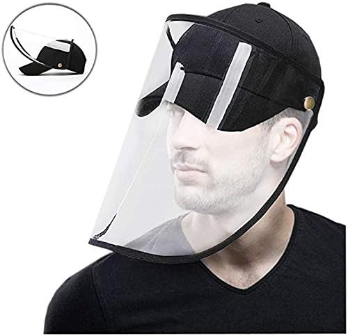 Fisherman Sun Hat, Removable Anti-Saliva, Anti-Fog,Anti-Sneeze Anti-Spitting Hat Cover Outdoor Face Shield Protective Baseball Cap with Protective