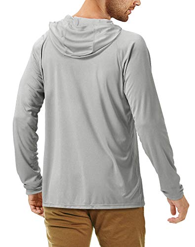 Image of Roadbox Mens Fishing Sun Hoodie, Long Sleeve UPF 50+ UV Protection Shirts