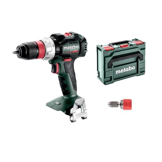 Metabo 602334840 Akku-Bohrschrauber BS 18 LT BL Q 18V, Bürstenlos, Werkzeug-Schnellwechsel-Funktion, im MetaLoc Koffer, max. Drehmoment: 34Nm (weich)/ 60Nm (hart)