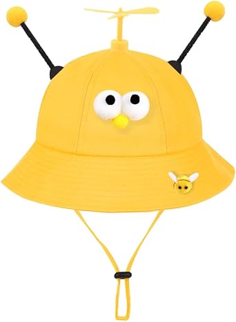 Propeller Hat,Bees Hats,Summer Bucket Hat, Sun Hat Funny hat for Adult and Anyone Dress Up Costume & Party Hats