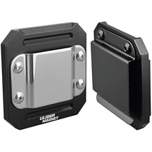 ULIBERMAGNET Drill Holder Belt Clip,Heavy Duty Clip-On Tape Measure Belt Holder,Soild Aluminum Tools Holster with Belt Clip Hook for Cordless Drill,Impact Driver,Tape Measure,Tools with Hanger Clips