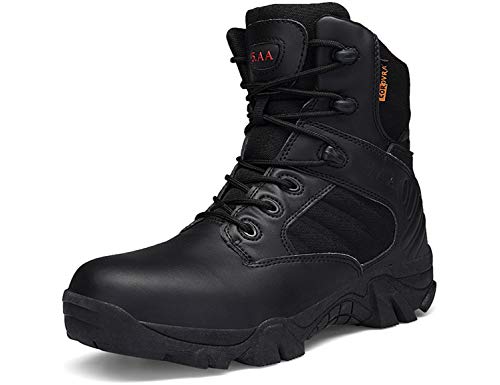 SINOES Botas Servicio Militar Calzado Trabajo Zapatos Hombre - Botines Desert Militares Ejército Táctico Al Aire Libre Deportes Cámping Excursionismo