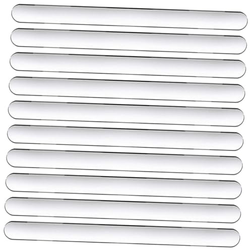 Cabilock 80pcs Transparent Acrylic DIY Ice Cream Sticks Safe Reusable Popsicle Sticks for Homemade Treats for Crafts and Cake Supplies