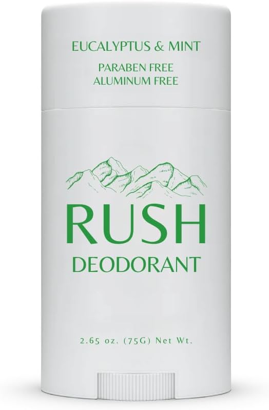Desodorante em bastão Rush Deodorant Eucalipto e Hortelã, tamanho grande