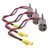 Attwood 8M4000953 Trolling Motor Power Plug, 2-Prong, Connects With 12-Volt, 24-Volt or 36-Volt Motors (Pack of 3)
