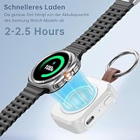 Ladegerät für Samsung Galaxy Watch,1200 mAh tragbares Ladegerät – Ansicht 5
