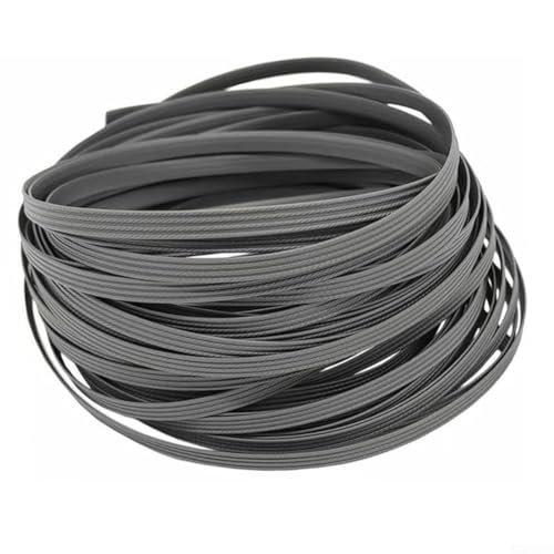 Outdoor Furniture Repair Kit,120ft PE Flat Wicker Strip DIY Restoration Material for Garden Chair Patio Sofa Rattan Weaving(gray)