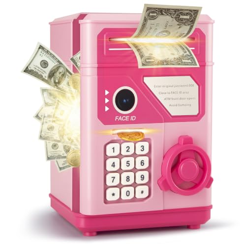 Kids ATM Piggy Bank Electronic Money Saving Box with Password Code Lock