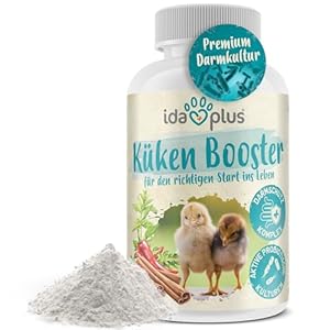 Küken Booster – optimale Küken Aufzucht – essenzielle Hühner Vitamine (Vitamin A, D, E, C & B) – mit Probiotika & Oregano für gesunde Verdauung & Darmflora – optimales Küken Wachstum – 180g