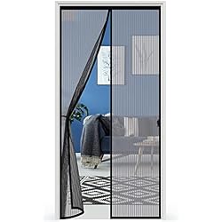 Cortinas Imantadas Mosquitera Magnetica 80x210cm, Edonkvi Exterior Se Cierra Automáticamente, Cortina Antimosquitos con iman sin Taladrar Para Puertas de Patio y Balconeras