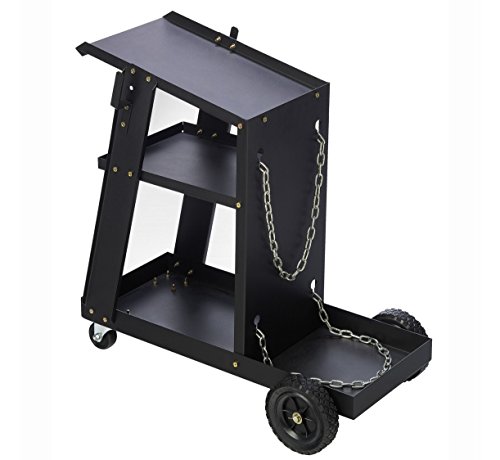 3 Tier Welding Cart Trolley For Mig Welder Inverter Welding Gas Bottle Holder