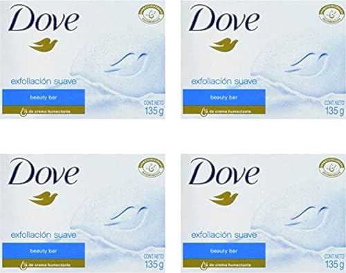Image of DOVE Imported Exfoliacion suaveBeauty Bar, (4 x 135 g) | Imported