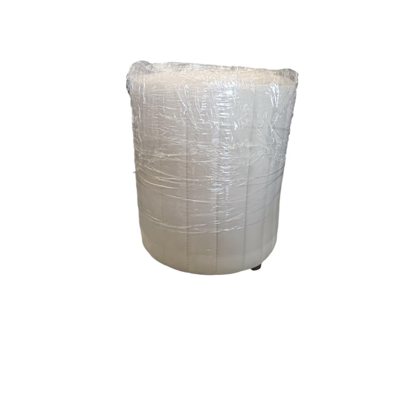 SRC Short Round Puffy with Soft Cloth Upholstery, Suitable for Modern and Casual Interieors (White)-image-33