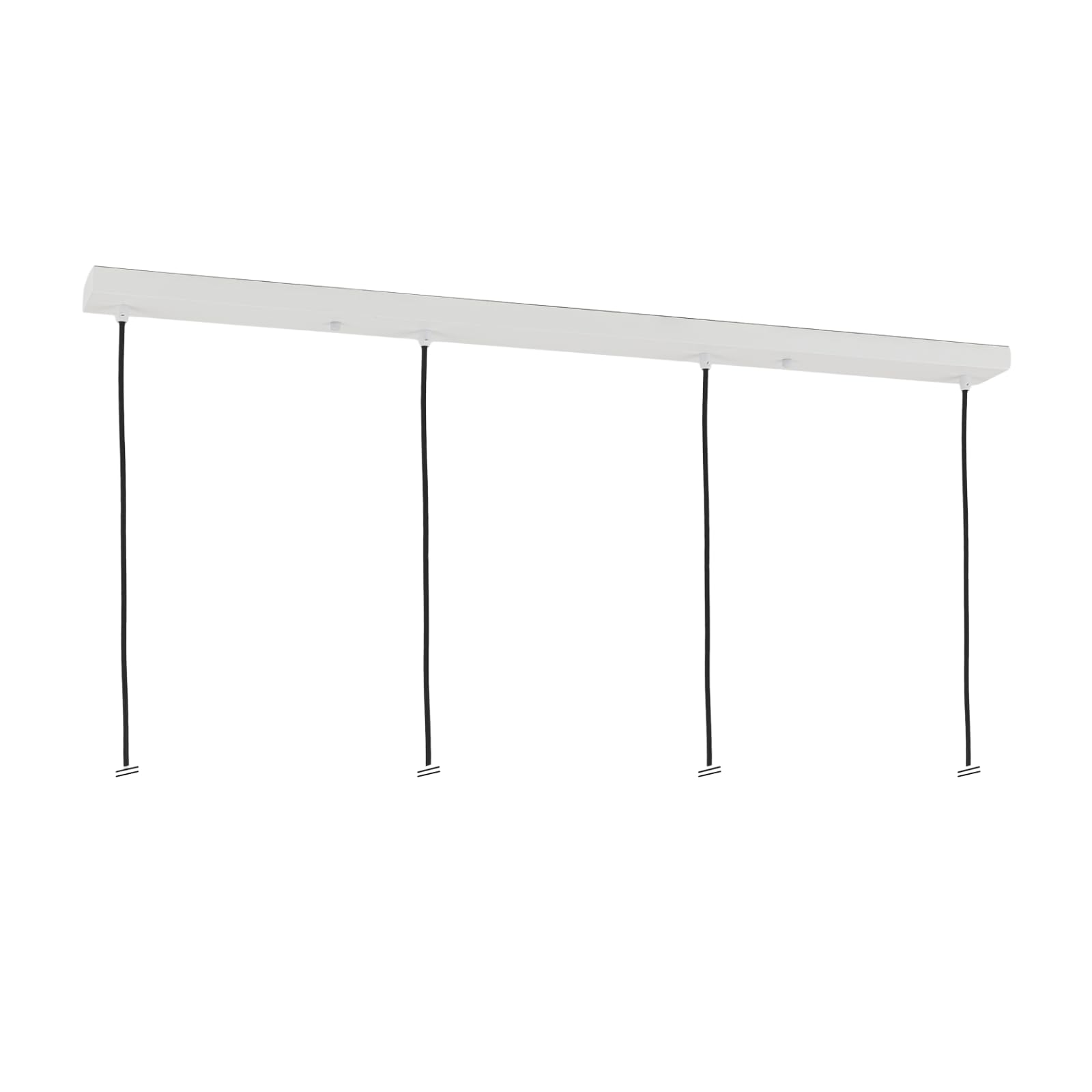 ORION LIGHTSTYLE Baldachim sufitowy do lampy, podłużny, prostokątny, puszka rozgałęźna z 4 wylotami kablowymi (100 x 8 x 2,5 cm), kolor biały – idealny do stołu w jadalni