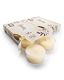 Vanilla Bean Premium Tealight Candles Multi Pack - 12 Beige Highly Scented Tea Lights - Beautiful Candlelight - Made in The USA - Bakery & Food Collection