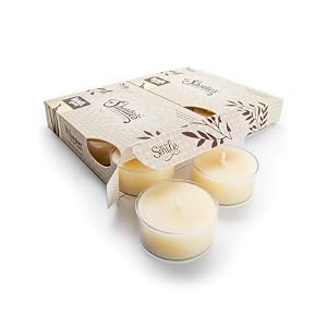 Vanilla Bean Premium Tealight Candles Multi Pack – 12 Beige Highly Scented Tea Lights – Beautiful Candlelight – Made in The USA – Bakery & Food Collection