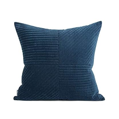 LLWYH Zierkissenbezüge Deko Kissen Einfache Und Moderne Samt Gesteppte Baumwolle Sofa Schlafzimmer Wohnzimmer Dekoration…