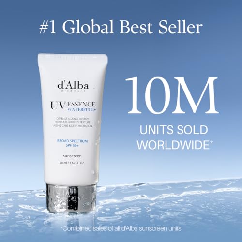 d'alba Piedmont White Truffle Spray Serum & Waterfull Essence Sunscreen BROAD SPECTRUM SPF 50+, Double Serum & Cream