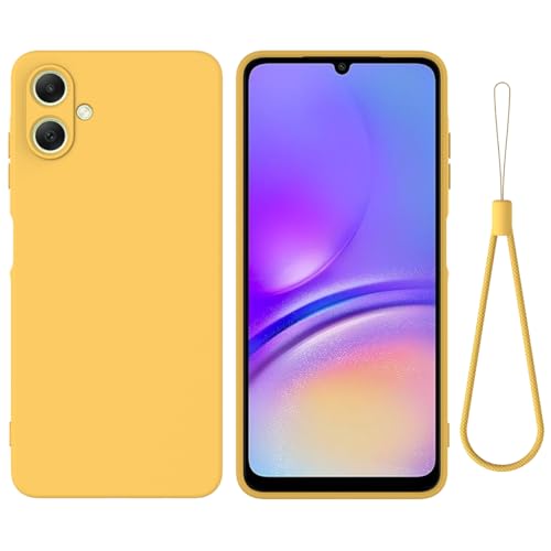 SHIEID Silicone Case for Samsung Galaxy A06 Case,Liquid Silicone Gel TPU Case,Silky-soft touch Full-Body Protective Case,with Suitable for Samsung Galaxy A06 Shockproof cover-Yellow