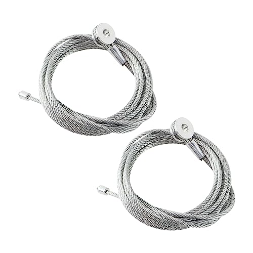 Rear Door Winch Cable May Break - 2014-2021 LGS Industries Cargo Sport, Shadow, Journey, Premier Race, & Aftershock Trailers 2 Pair (2) Enclosed Cargo Trailer Ramp Door Cable Replacement Kit Cables 150 Inch,Replacement for CAB1-8CB150