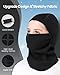 Aegend Balaclava Face Mask for Kids Age 5-12, Windproof Ski Face Neck Warmer for Cold Weather Winter Outdoor Sports Skiing Running Cycling, 1 Piece, Black