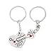 Produktbild Tinksky Liebe Keychain Schlüsselring-Ketten-Liebhaber-Geschenk-Paare Schlüsselband Sie halten den Schlüssel zu Meinem Herzen I Liebe Sie Keychain