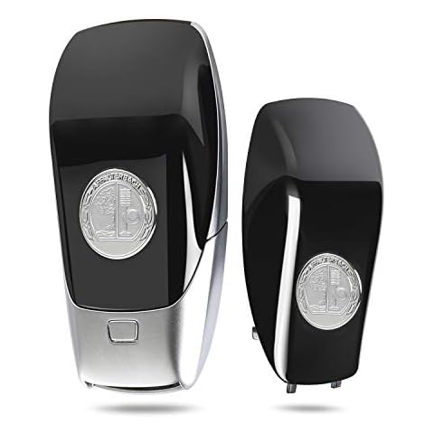 Hikig Metal Emblem Smart Key Cover Logo Badge for Mercedes Benz C-Class 2019, CLS Class 2018, E-Class Later 2016, S-Class Later 2017 - Check key's style before order - A2137660400 Cover