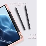 Odporne na wstrząsy etui na tablet do Nokia T20, obracane o 360° wielokątne etui z funkcją automatycznego budzenia/snu, uchwyt na długopis, różowy