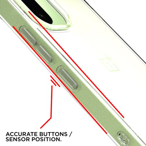 Image of Outlouders Back Cover for OnePlus 15R 5G / Ace 6 5G / Ace 6T 5G Clear Transparent PC + TPU Bumper Case with Raised Edges for Shockproof Protection (Transparent)