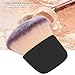 Mini Blush Brush, Soft Fiber Travel Powder Brush, Multifunctional Compact Powder Brushes, Stylish Wet and Dry Small Brushes Beauty Tool, 2.6x2.2in, Black