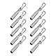 Multibros 10er Pack Seil Endverschluss Ø 6 & 8 mm mit Simplexhaken – Robuster Verzinkter Stahl | Perfekt für Haushalt, Garten, Camping & Bau | Einfache Montage (Ø8 mm)