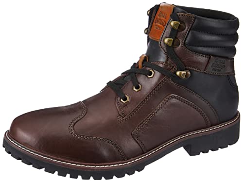 Image of Royal Enfield Marshall Boots Charcoal & Red