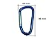 Gold Lion Gear 6-Pack Aluminum Carabiner - 3 Inch, Small, Blue | D Shape Heavy Duty Buckle Carabiner Clips
