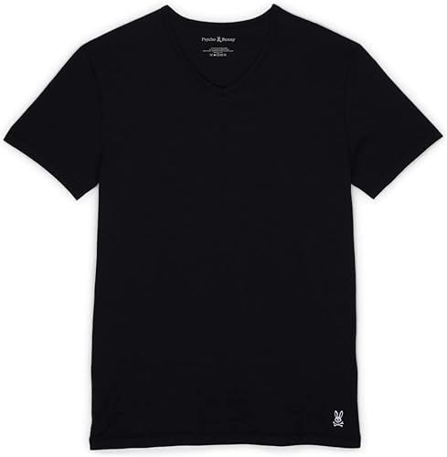 Psycho Bunny 2-Pack V-Neck Underwear Tee Black MD