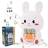 Tinabless Baby Toys 3-6 Months Infant Musical Toys for Babies 3-6-12 Months, Baby Bunny Early Educational Light Up Toy, Baby Learning Toy 12-18 Months Newborn Toy Baby Boys and Girls Easter Gifts