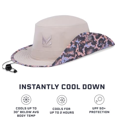image for MISSION Cooling Bucket Hat, Reptilia Punch - Unisex Wide-Brim Hat for 