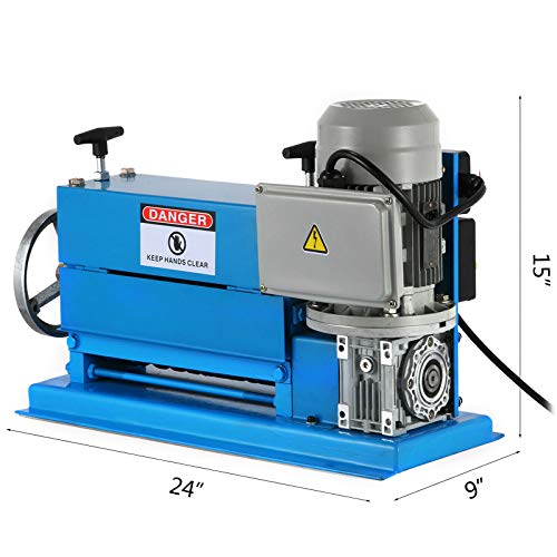 VEVOR Wire Stripping Machine 0.06-1.5 inch,Wire Stripper Machine 11 Channels 10 Blades, Automatic Wire Stripping Tool with Manual Hand Cranked Industrial for Recycling Copper Wire Stripper