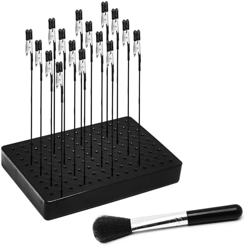 Surf turtle Painting Stand Base with 20PCS Alligator Clip Stick for Gundam Hobby Model Parts Assemble and DIY Card Photo Memo