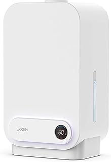 humidifiers for Bedroom, 5L Ultrasonic Cool Mist Humidifiers for Home Baby Nursery & Plants,Top Fill Smart Air Humidifier Runs for up to 50 Hours,Intelligent Humidity Control and Auto Shut-Off