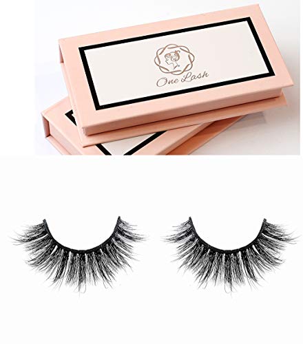 One Lash 5D Mink Fake Eyelash Extension Lightweight and Reusable Handmade False Eyelashes Natural Soft and Comfortable for All Eye Types (Blondie)