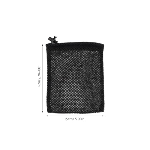 Bolsas de malla pequeñas para almacenamiento y viaje PRETYZOOM con cordón ajustable, 10 unidades 2