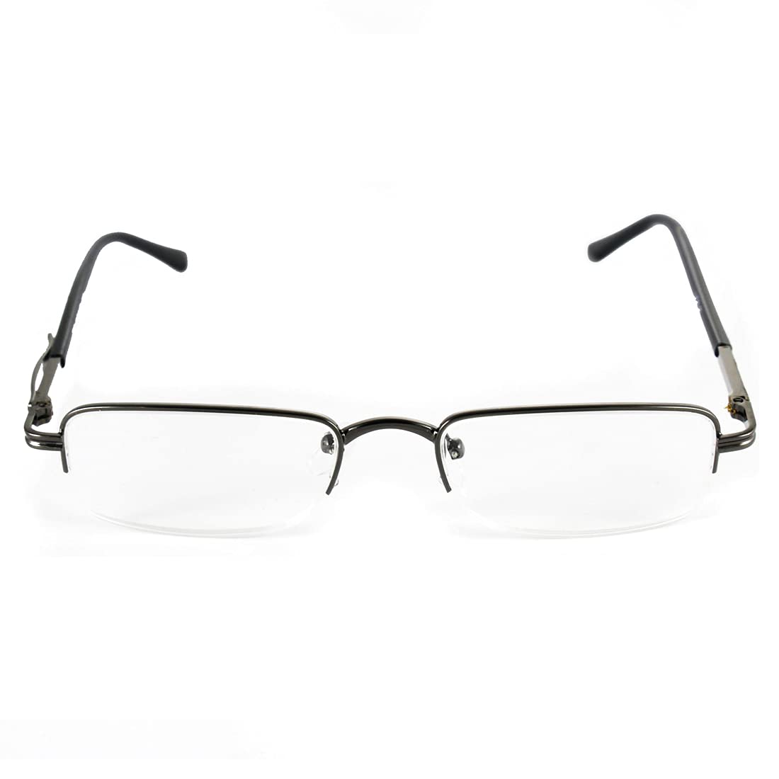 Double Battery- TEACHER Metal Half Rim Reading Glasses With Pocket Clip & soft case| Black + 2.25 (B084RQR5FZ) Amazon Price History, Amazon Price Tracker