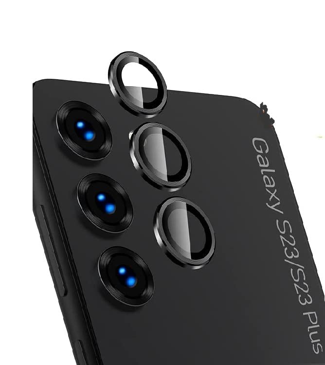 LINEOVAL Camera Lens Protectors |for Samsung Galaxy S23 / S23 Plus | Aluminum Alloy Tempered Glass | Anti Scratch Camera Cover | Independent Lens Protectors Film/Black (B0BYFDPNPY) Amazon Price History, Amazon Price Tracker