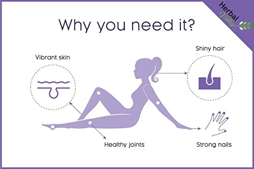 HerbalValley Collagen Supplement for Healthy Hair ,Nails , Skin For Women's Pack of 1 - Image 3