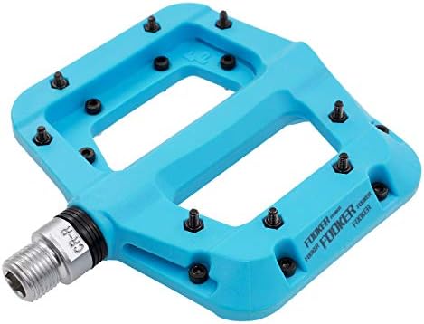 FOOKER MTB Pedals Mountain Bike Pedals 3 Bearing Non-Slip Lightweight Nylon Fiber Bicycle Platform Pedals for BMX MTB 9/16"