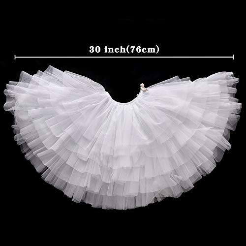Ivenf-Christmas-Tree-Skirt-30-inches-Small-Tulle-6-Layer-Ruffled-Skirt-White-Elegant-Xmas-Tree-Holiday-Decorations Ivenf Christmas Tree Skirt 30 inches Small Tulle 6 Layer Ruffled Skirt White Elegant Xmas Tree Holiday Decorations