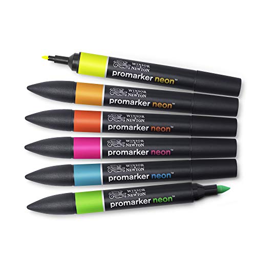 Winsor & Newton ProMarker, Neon, Set of 6, 6 count (Pack of 1) - Image 2